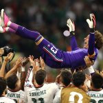 Les joueurs du Mexique célèbrent leur qualification à la Coupe du monde 2026
