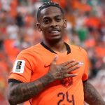 Joueur des Pays-Bas qui celebre lors de la victoire 5-1 face a la Suede au Mondial 2026
