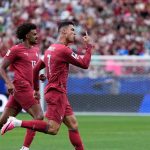 Cristiano Ronaldo célèbre un but du Portugal face à l'Ouzbékistan à la Coupe du monde 2026