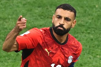 Mohamed Salah célèbre lors de Nouvelle-Zélande - Égypte en Coupe du monde 2026