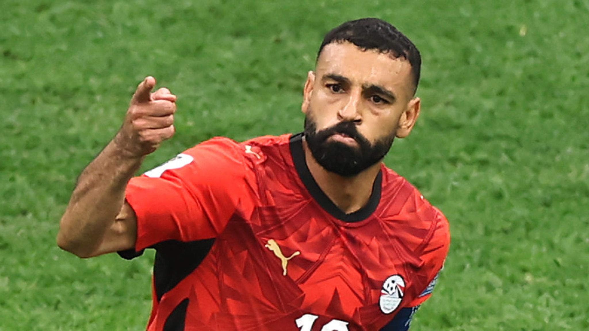 Mohamed Salah célèbre lors de Nouvelle-Zélande - Égypte en Coupe du monde 2026