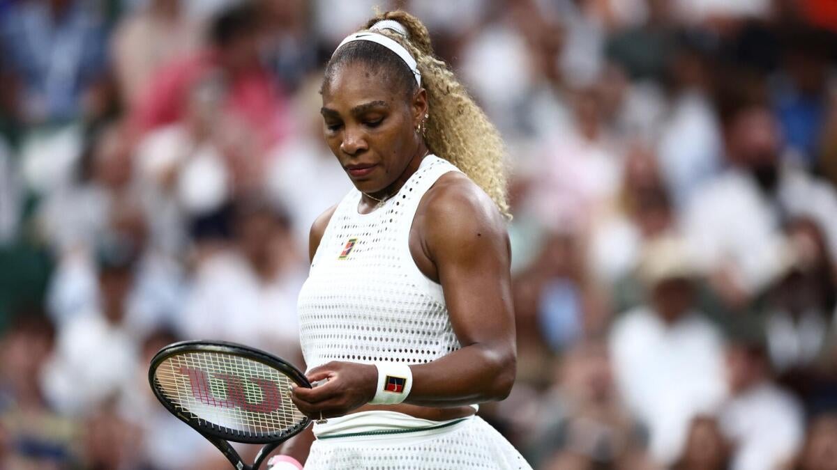 Serena Williams dépitée lors de son élimination à Wimbledon 2026