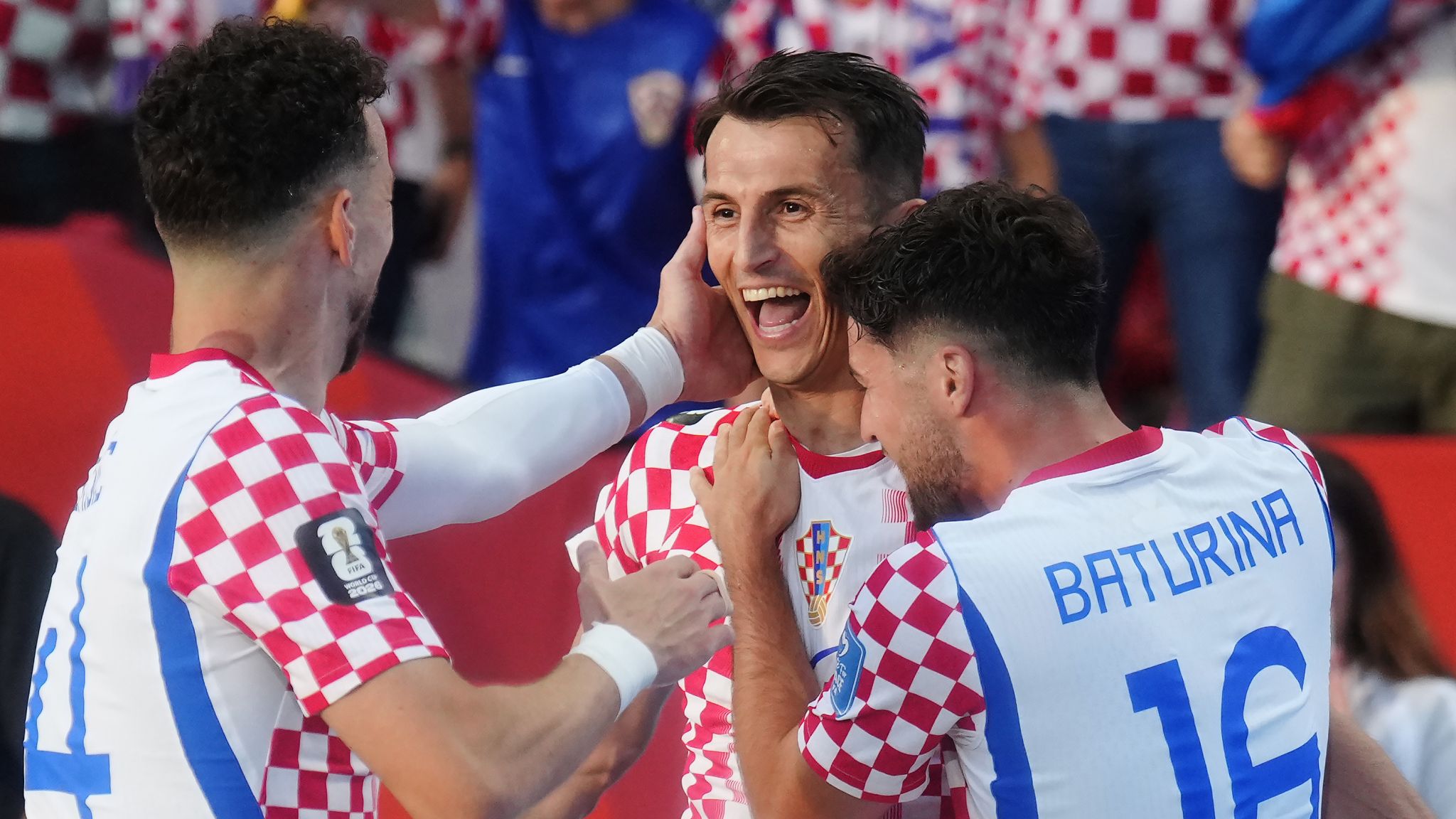 Ante Budimir célèbre le but de la Croatie face au Panama au Mondial 2026