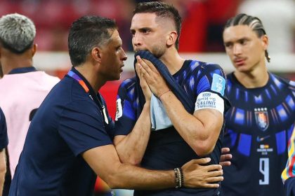 Joueurs de l'Uruguay abattus après leur élimination à la Coupe du Monde 2026