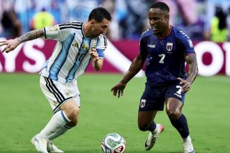 Lionel Messi face au Cap-Vert lors des 16es de finale de la Coupe du monde 2026