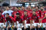 L'équipe d'Égypte alignée avant le match face à l'Australie en 16e de finale de la Coupe du Monde 2026