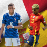 Mbappé et un joueur espagnol avant la demi-finale France-Espagne de la Coupe du monde 2026