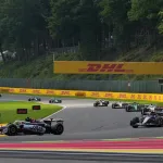 Peloton de Formule 1 dans le Raidillon au Grand Prix de Belgique 2026 à Spa-Francorchamps