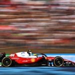 Voiture de Formule 1 Ferrari de Lewis Hamilton en piste au Grand Prix de Hongrie 2026