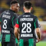Mamadou Sangaré sous le maillot du RC Lens avant son transfert record vers Brentford