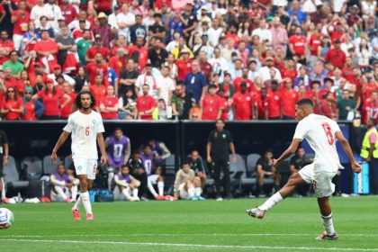 Azzedine Ounahi tire lors du match Canada-Maroc, 8e de finale de la Coupe du Monde 2026