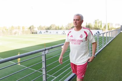 José Mourinho lors de son retour à l’entraînement du Real Madrid à Valdebebas en juillet 2026