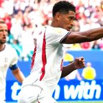 Jude Bellingham célèbre son doublé face à la Norvège, quart de finale de la Coupe du monde 2026