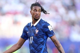 Michael Olise sous le maillot de l'équipe de France lors de la Coupe du Monde 2026
