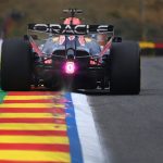 Max Verstappen au volant de sa Red Bull dans les EL1 du GP de Belgique 2026 à Spa-Francorchamps