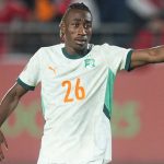 Yan Diomandé avec la sélection ivoirienne, avant son transfert annoncé au Real Madrid