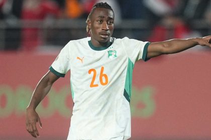 Yan Diomandé avec la sélection ivoirienne, avant son transfert annoncé au Real Madrid