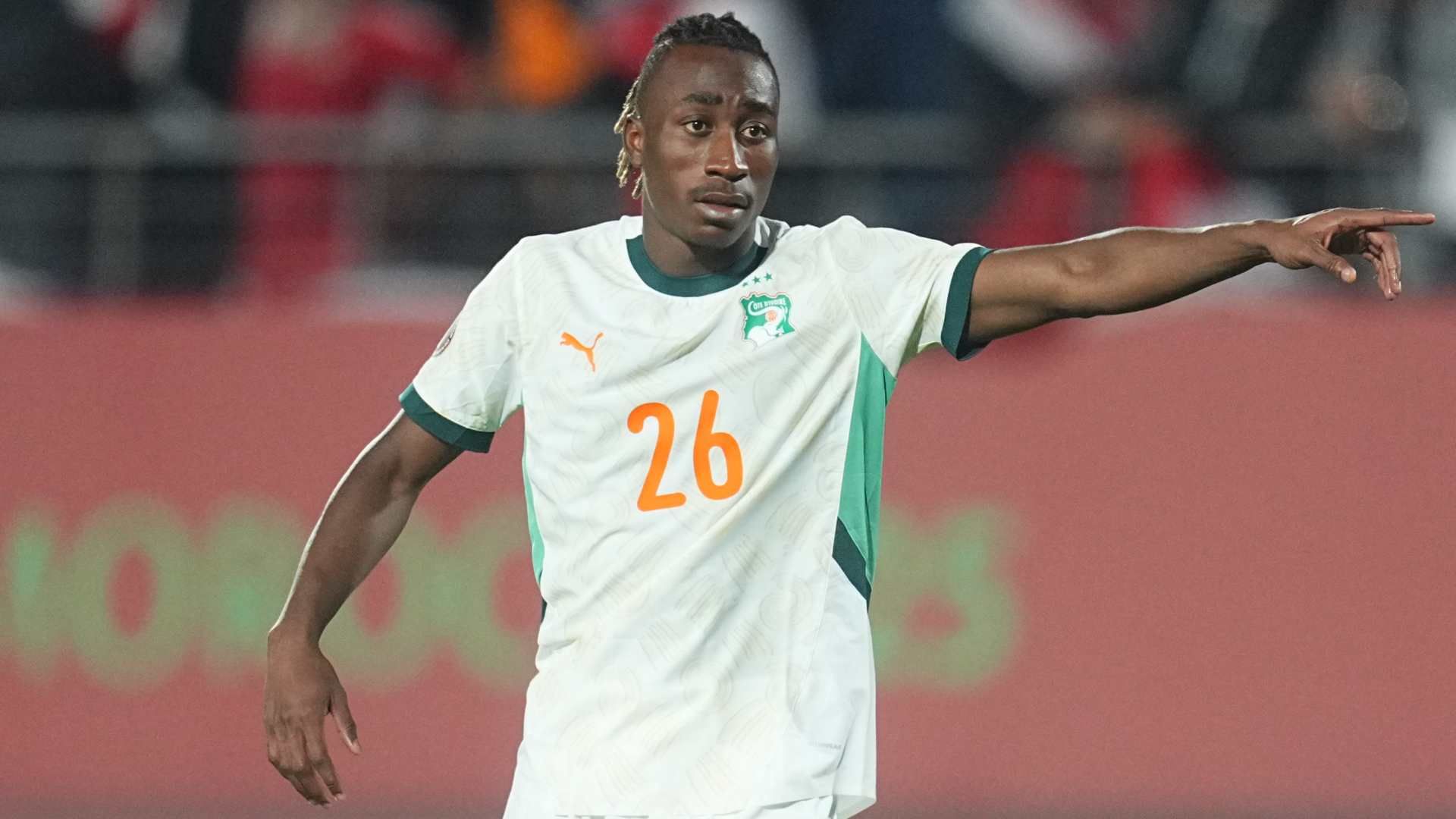 Yan Diomandé avec la sélection ivoirienne, avant son transfert annoncé au Real Madrid