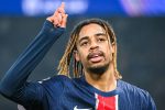 Bradley Barcola sous le maillot du PSG, avant son transfert record vers Liverpool
