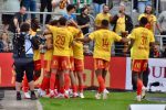 Joueurs du RC Lens célébrant un but face à Auxerre, journée 1 de Ligue 1 2026-2027