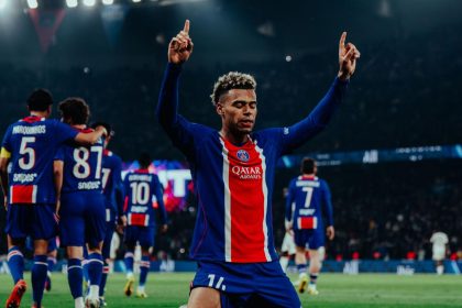 PSG célèbre avant la Supercoupe d'Europe face à Aston Villa