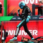 George Russell (Mercedes) célèbre sa victoire dans la Sprint Race du GP des Pays-Bas 2026 à Zandvoort