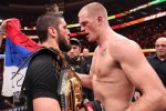 Islam Makhachev et Ian Machado Garry face à face après le combat principal de l'UFC 330