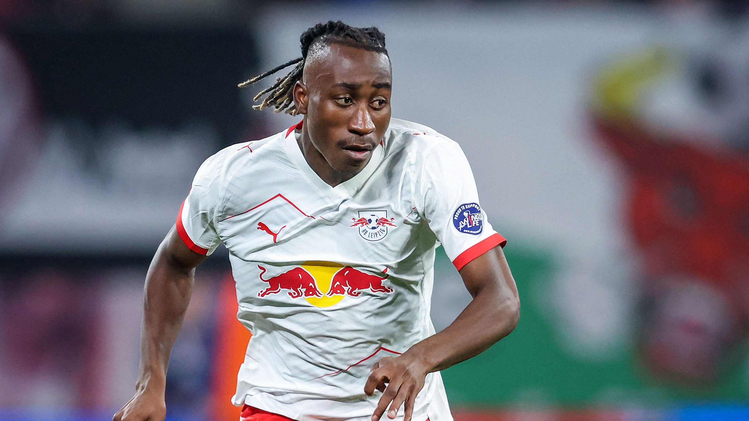 Yan Diomandé sous le maillot du RB Leipzig avant son transfert au Real Madrid