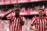 Joueurs de l'Athletic Club célèbrent un but face à l'Atlético Madrid en Liga