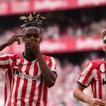 Joueurs de l'Athletic Club célèbrent un but face à l'Atlético Madrid en Liga