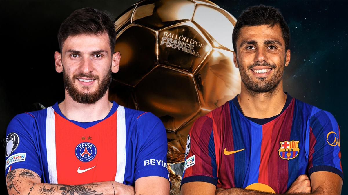 Kvaratskhelia et Rodri, nommés au Ballon d'Or 2026, devant le trophée France Football