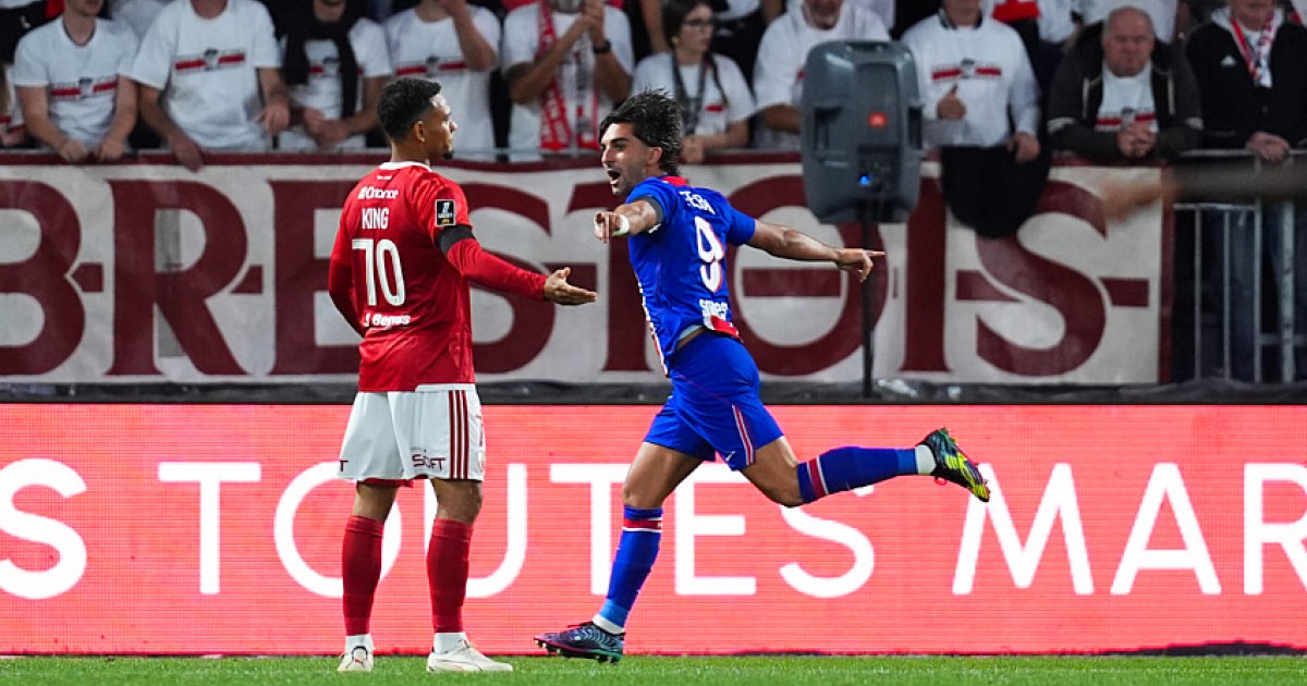 Ferran Torres celebre son but decisif lors de Brest-PSG, 4e journee de Ligue 1 2026-2027