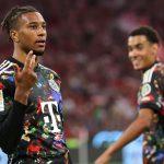 Michael Olise fête son triplé lors de Bayern Munich - Union Berlin en Bundesliga