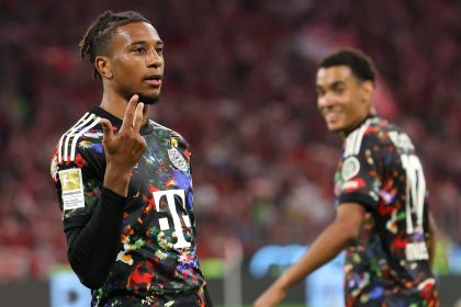 Michael Olise fête son triplé lors de Bayern Munich - Union Berlin en Bundesliga