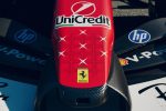 Nez de la Ferrari SF-26 avec les sept étoiles blanches en hommage à Michael Schumacher à Monza