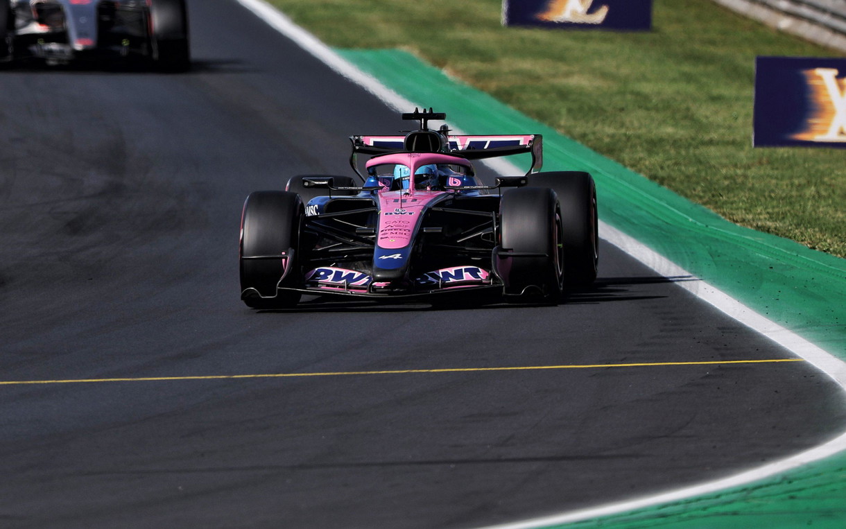 Pierre Gasly au volant de son Alpine lors des qualifications du GP d'Italie 2026 à Monza