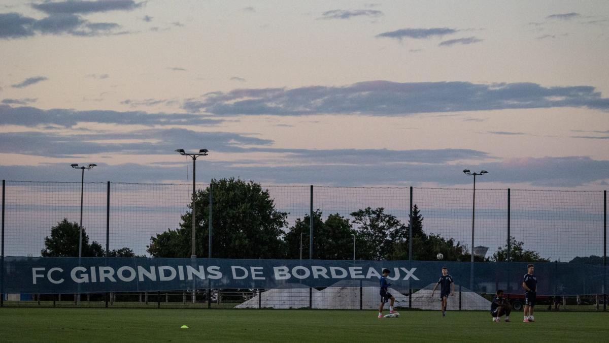 Terrain d'entraînement des Girondins de Bordeaux, club en crise institutionnelle