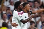 Kylian Mbappé célèbre son but lors de Real Madrid - Inter en Ligue des champions