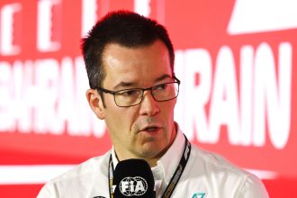 Mike Elliott, nouveau Chief Technical Officer d'Alpine F1, lors d'une conférence de presse Mercedes