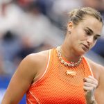 Aryna Sabalenka célèbre sa qualification pour les quarts de finale de l'US Open 2026