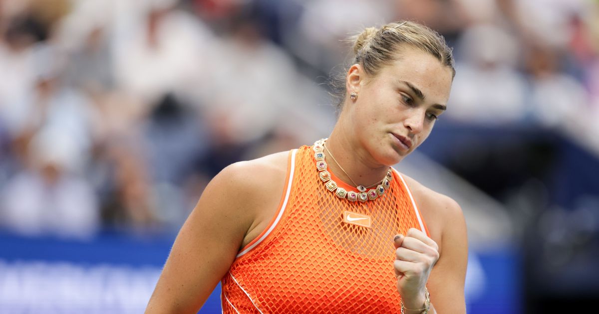 Aryna Sabalenka célèbre sa qualification pour les quarts de finale de l'US Open 2026