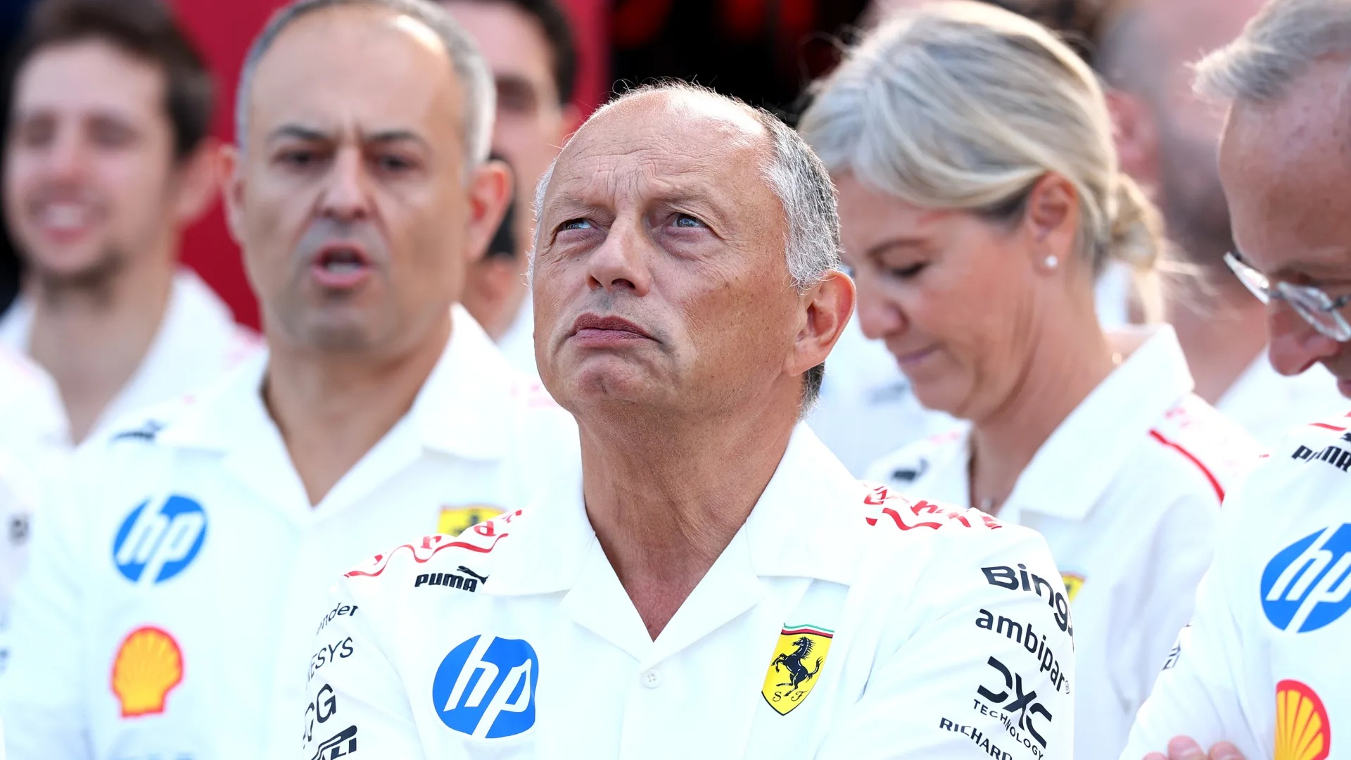 Fred Vasseur, directeur de l'écurie Ferrari, lors d'un Grand Prix de F1 2026
