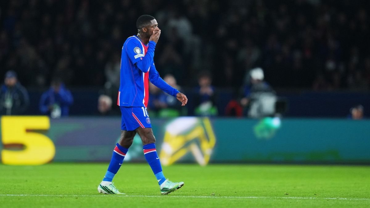 Ousmane Dembélé quitte la pelouse blessé à la cuisse lors de PSG-Barça