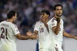 Joueurs espagnols lors du match Croatie-Espagne de la Ligue des nations à Split